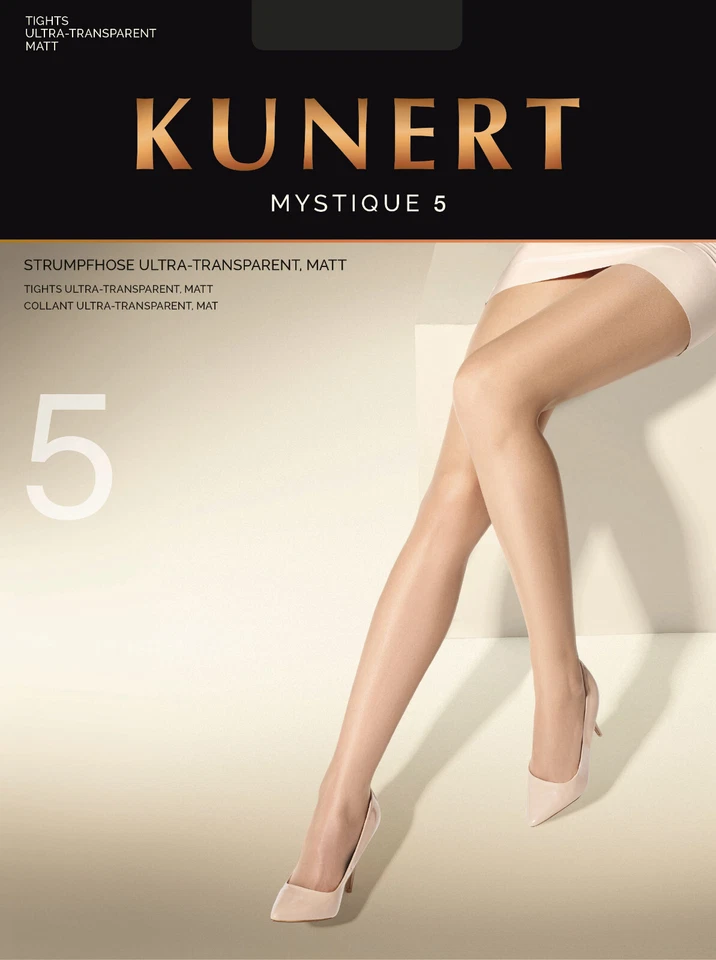 Kunert MYSTIQUE 5 - hauchdünne Strumpfhose, ultratransparent, matt.  Nude-Look! - Bild 1 von 2