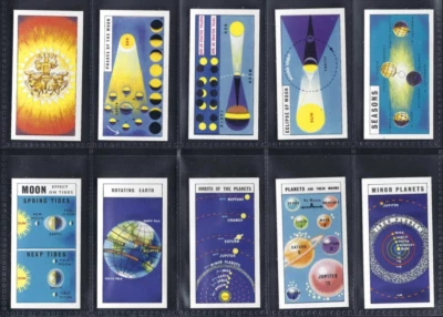 BROOKE BOND - OUT INTO SPACE ("ISSUED IN") - FULL SET OF 50 CARDS - Image 1 of 4