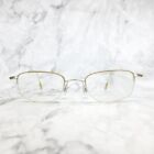 Silhouette Gold White Half-Rimless Eyeglasses Frames 49-20 140