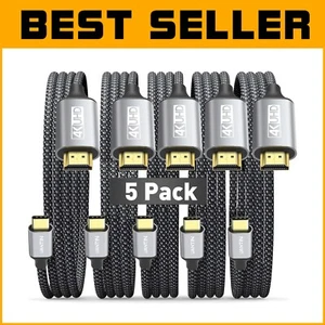 Premium 4K USB C to HDMI Cable - 10Ft, Braided & Gold-Plated for Quality Display - Picture 1 of 9