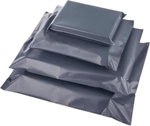 Bolsas de correo autosellantes grises - Sobres de plástico a prueba de desgarros (4 tamaños, 60/100 piezas) - Imagen 1 de 7