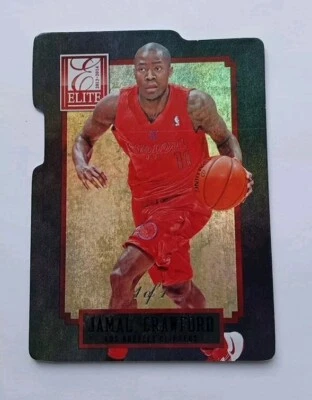 2013-14 Panini Elite Jamal Crawford # 27 Clippers Black Die-Cut Status Holo 1/1 - Image 1 of 2
