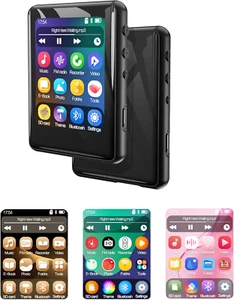 32GB MP3 Player with Bluetooth 5.3, Full Touch Screen Mp3 Mp4 Music Player Built - Picture 1 of 12