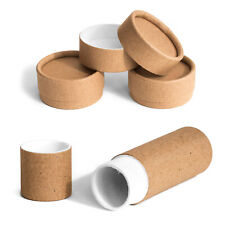 Eco Bio Card Empty Tubes Pots Jars Round Containers Cosmetics Lip Balm Beard Wax