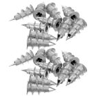 100 Pcs Expansion Screw Wall Anchors for Drywall and Screws Spiral