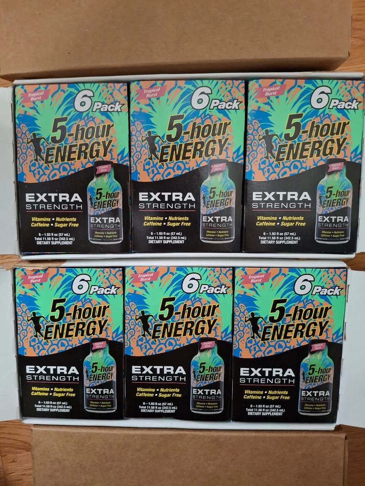 5 Hour Energy Tropical Burst 36 Count Box  1.93 ounce  Sugar Free Exp 5/31/2025 - Image 1 of 1