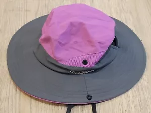 Women's Summer Bucket Hat Cap Purple and Gray Wide-brimmed Ponytail by Sunshade - Picture 1 of 4