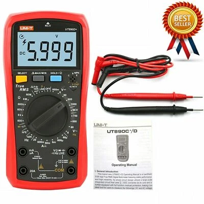 UNI-T UT890D+ Digital True RMS Handheld Multimeter REL AC/DC Frequency Tester - Image 1 of 4