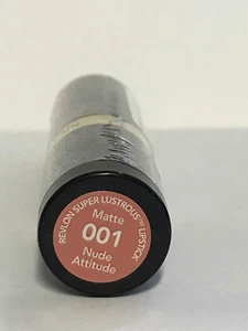 Lápiz labial Revlon Super Lustrous, mate, # 001 Nude Attitude (único) - Imagen 1 de 2