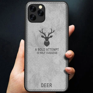 Matte ShockProof Elk Deer Phone Case For iPhone 15 14 13 12 11 Pro Max XR 8 7 SE - Picture 1 of 15