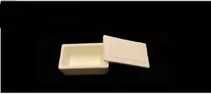 New 1pc 60*30*20mm 99% Alumina Ceramic crucible 23ml capacity + lid - Picture 1 of 4