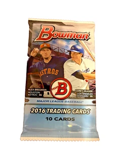 New Factory Sealed Bowman 2016 MLB Trading Cards - 10 cards - Picture 1 of 2