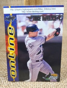 1998 Pacific Online Mike DiFelice Baseball Card #707 Devil Rays FREE S&H