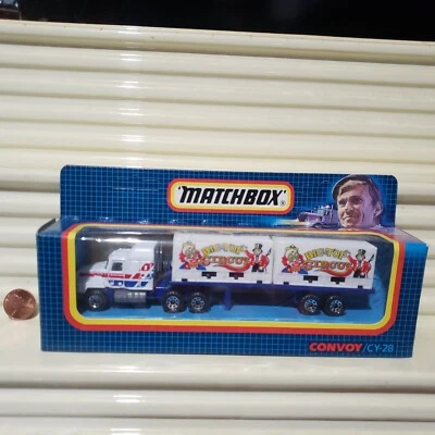 Matchbox CY28 BIG TOP CIRCUS Mack Cab Double Container Convoy New in C9 Mint Box - Image 1 of 4