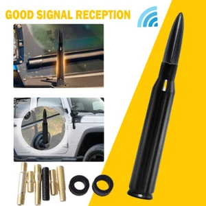 ANTENA BALA CALIBRE 50 CAL para SUV CHEVY GMC SILVERADO SIERRA Negro - Imagen 1 de 16