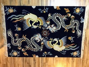 Tibetan Rug from Tibetan Handicraft Emporium Kathmandu, Nepal - Picture 1 of 4
