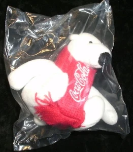 Coca-Cola Plush Polar Bear--4" tall--BRAND NEW--FREE SHIPPING - Picture 1 of 4