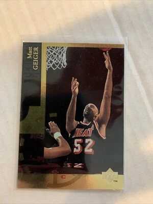 MATT GEIGER 1994-95 UPPER DECK SPECIAL EDITION GOLD #SE135 MIAMI HEAT SP - Image 1 of 2