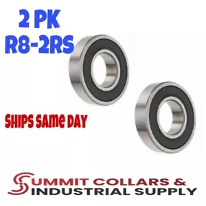 R8-2RS C3 EMQ Premium Rubber Sealed Ball Bearing 1/2x1-1/8"x5/16" R8rs (2 QTY) - Picture 1 of 1