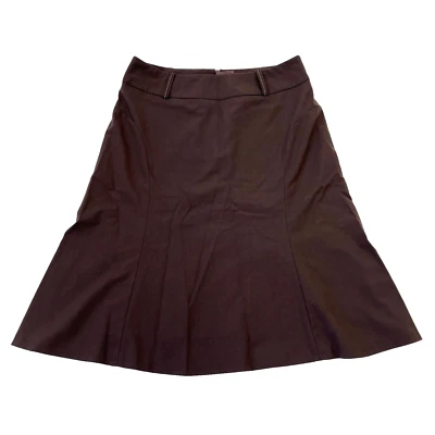 Mexx Skirt Womens 6 Brown A-Line Lined Lightweight Knee Length Pleated Ladies - Изображение 1 из 4