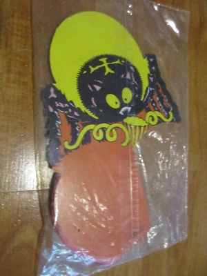 Amscan 5.5"  Halloween Spider Honeycomb Table Decoration Vintage Denmark NOS - Image 1 of 2