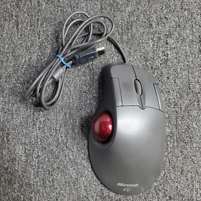 Microsoft Mouse Trackball Optical 1.0 Ps2/USB/Mac Compatible X05-87475 Tested - Image 1 of 4
