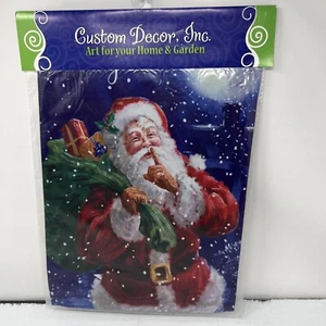 Santa Present Delivery Flag 12”x18” Made In USA Holidays Christmas Outdoor NEW - Picture 1 of 10