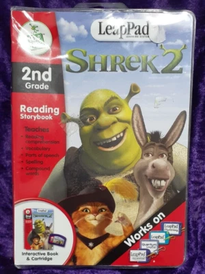 Leap Pad Learning System Shrek 2 2nd Grade Reading Storybook**DENTED BOX** - Image 1 of 4