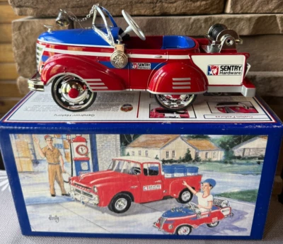1999 Sentry Hardware Diecast 1940 Gendron Fire Pumper Pedal Car Bank 1/6 Scale - Image 1 of 4