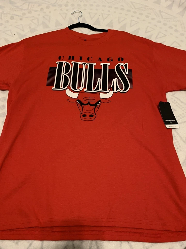 chicago bulls shirt Red Large Logo New With Tags - Image 1 of 1