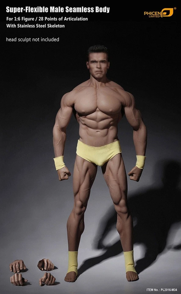  TBLeague Phicen M34 1/6 Flexible Male Seamless Muscular Body Steel Skeleton  - Image 1 of 4