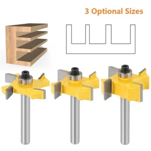 4-Blade Ball T-Knife 1/4 Handle Woodworking Knife Milling Cutter Slot Drill - Picture 1 of 14