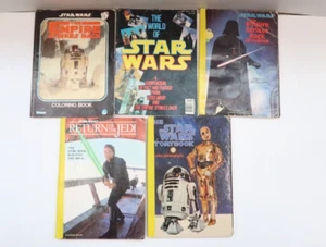 LOT OF 5 STAR WARS STORY BOOKS & COLORING BOOK - Picture 1 of 21