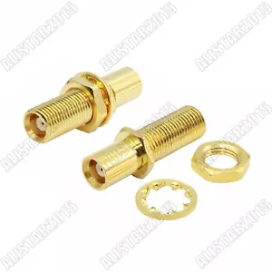 5 Pieces MCX Female Jack to MCX Female Jack Bulkhead With Nut Mount RF Adapter - Picture 1 of 6