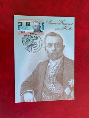 AUSTRALIA 1996 MAXI CARD FDI FERDINAND VON MUELLER BOTANIST - Image 1 of 2