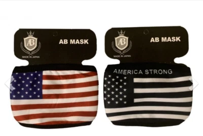 100% Cotton Face Mask USA Flag - 2 pack  - Image 1 of 2