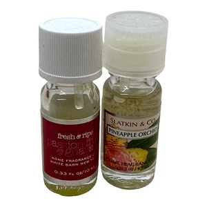 Slatkin Co Pineapple Orchid White Barn Passion Fruit Guava Fragrance Oil Warmer - Picture 1 of 4