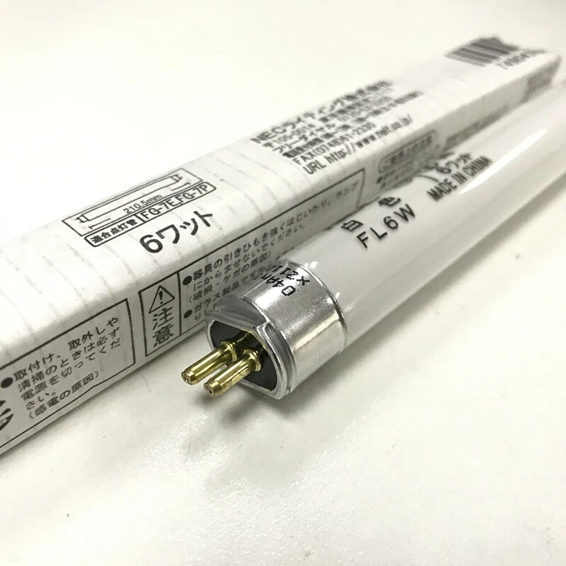 NEC FL6W Machine Light Tube 6W Cool White Lamp Tube 4200K Fluorescent Tube - Image 1 of 3