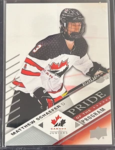 Matthew Schaefer Pride of the Program #85 2024 UD Team Canada Juniors ISLANDERS - Picture 1 of 2