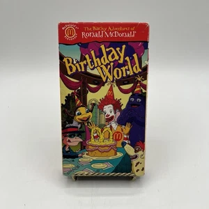 McDonald’s The Wacky Adventures Of Ronald McDonald Birthday World (2000) VHS - Picture 1 of 7