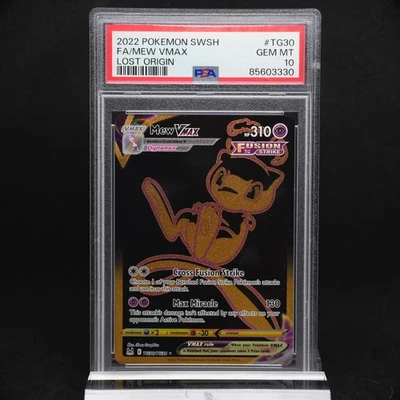 PSA 10 Mew VMAX TG30/TG30 Lost Origin Gold Ultra Rare Graded Pokemon TCG - Image 1 of 3