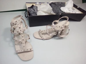 4 Zoll Absatz, Gladiator inspiriert, Strass Spike, Riemen, Größe 8,5 - Bild 1 von 24