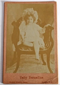 Antique Baby Bernadine Frank Wendt Boonton, NJ Cabinet Card Photograph - Picture 1 of 2