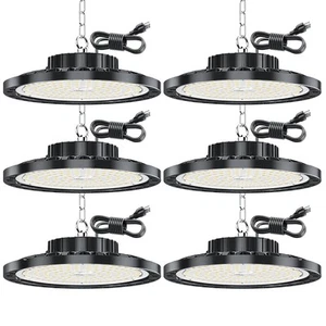 LED High UFO Bay Light 6er Pack, 100W 15000LM 7000K UFO LED High Bay Lights mit... - Bild 1 von 7
