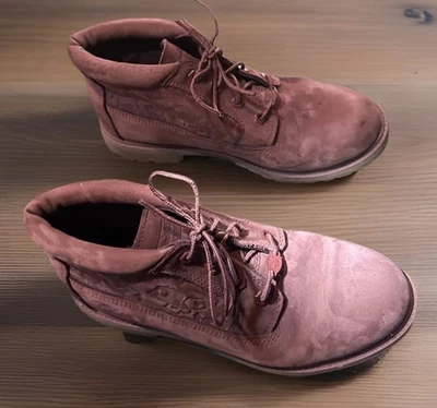 Timberland Boots Size 10 Mauve Pink Suede Country Hiking Winter Dog Walk - Image 1 of 4