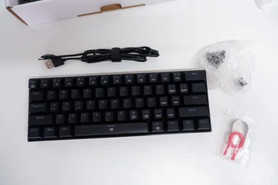 Redragon K630 60% Wired RGB Gaming Mechanical Keyboard, 61 Keys Red Switches - Image 1 of 3