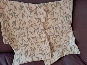 Vintage Country House Cushions X 4 Thick Beige Green 40cm traditional classic - Picture 1 of 6