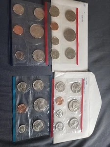 1980 & 1981 U.S. Mint Uncirculated Coin Sets 13 Coins In Each Set - Picture 1 of 5