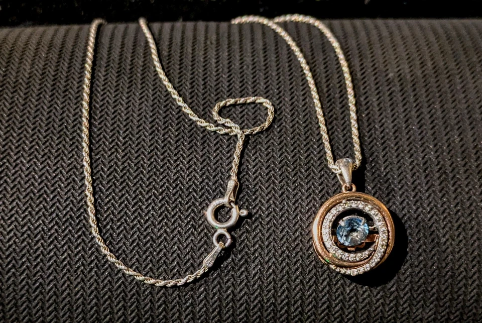 Kay Jewelers .925 Sterling Silver and 10K Necklace.  - Image 1 of 4