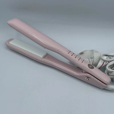 T3 Micro SinglePass Ceramic Flat Iron 1" Pink Hair Straightener Model 77571 - Image 1 of 4